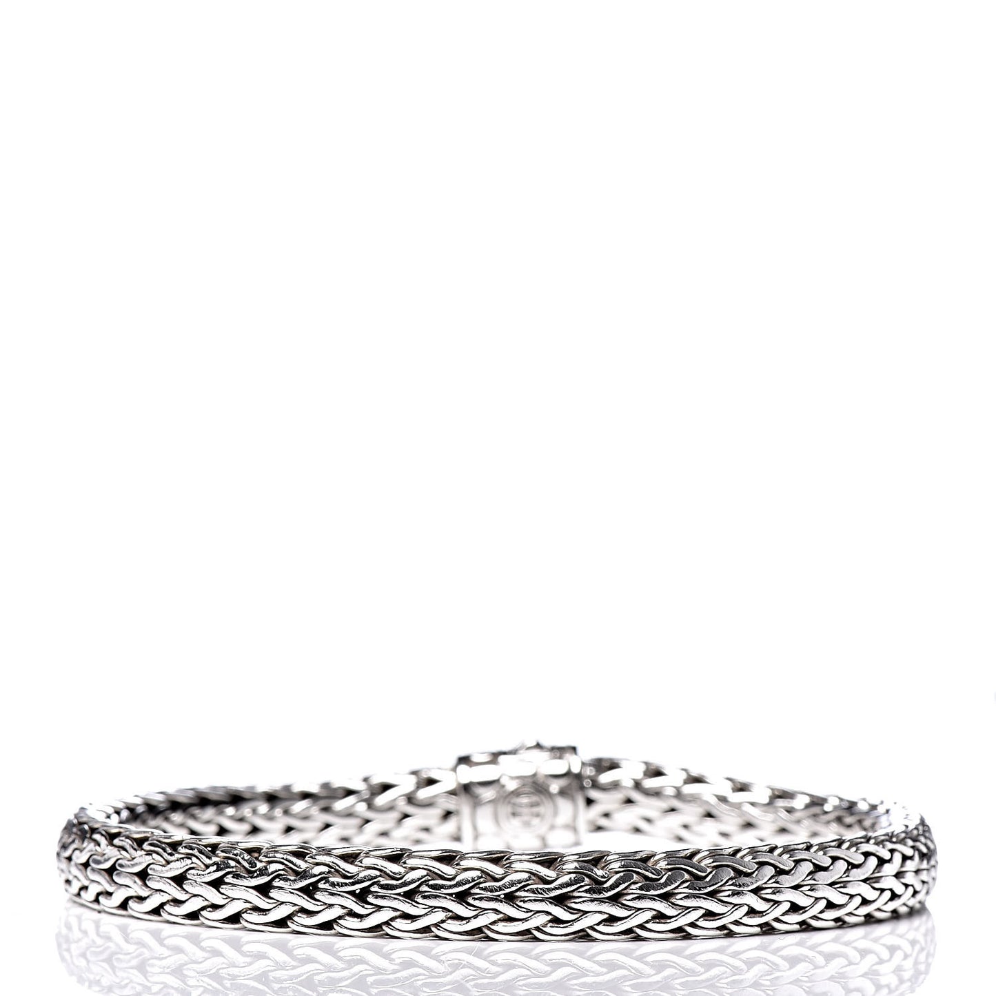 Sterling Silver Black Sapphire 7mm Classic Chain Bracelet M