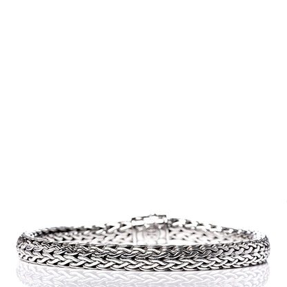 John Hardy Sterling Silver Black Sapphire 7mm Classic Chain Bracelet M 3 of 5