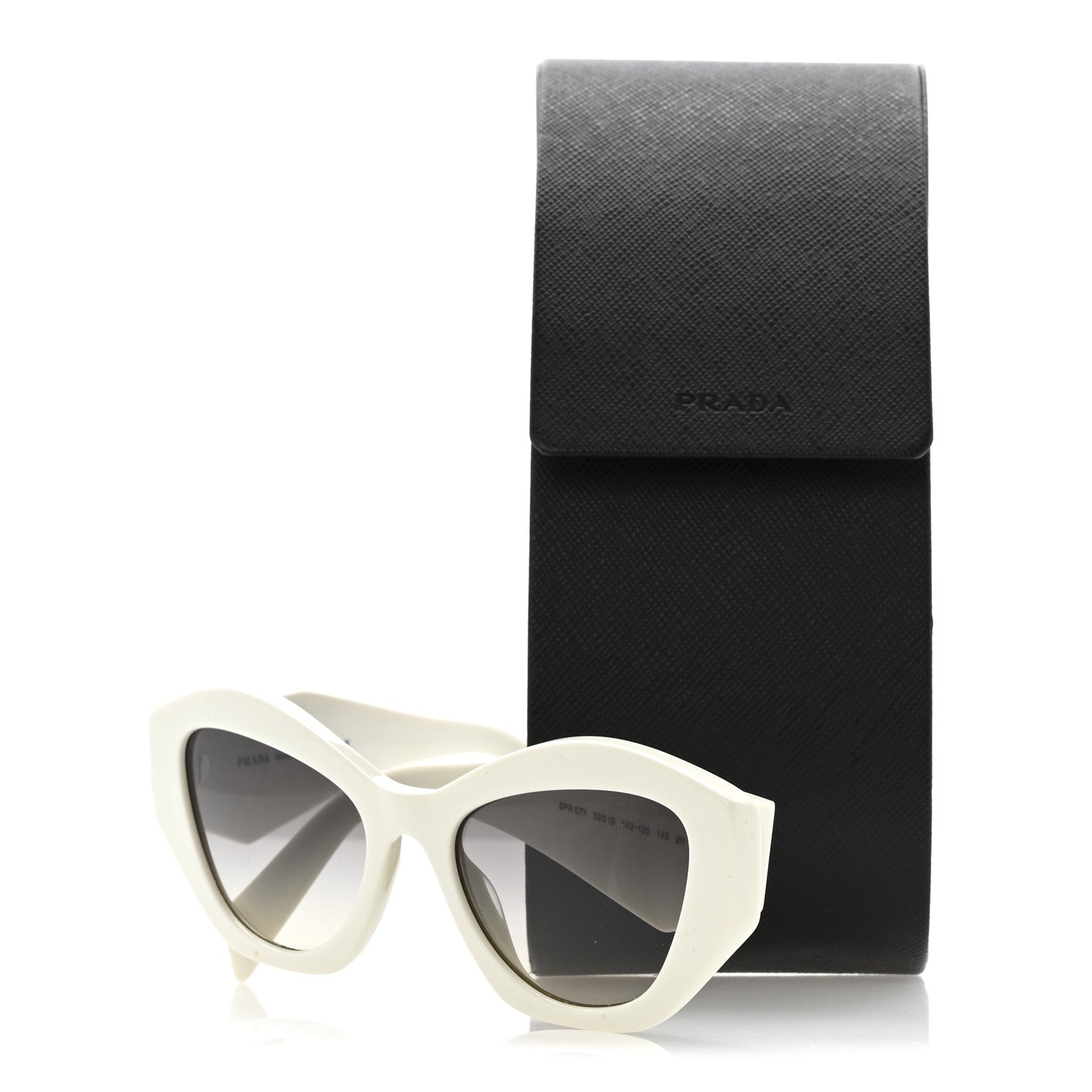 Prada Acetate Symbole Sunglasses SPR 07Y-F White White 9 of 9