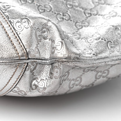 Gucci Metallic Guccissima Large Princy Hobo Silver 11 of 15
