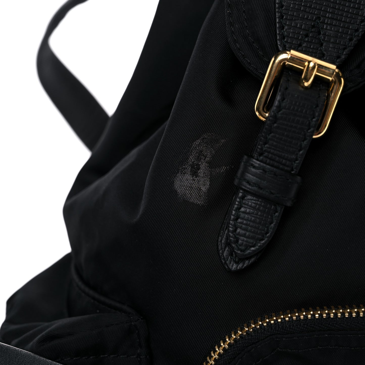 Nylon Small Crossbody Rucksack Backpack Black