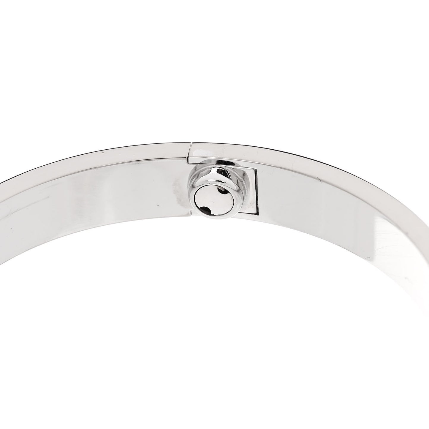 18K White Gold 4 Diamond LOVE Bracelet 16