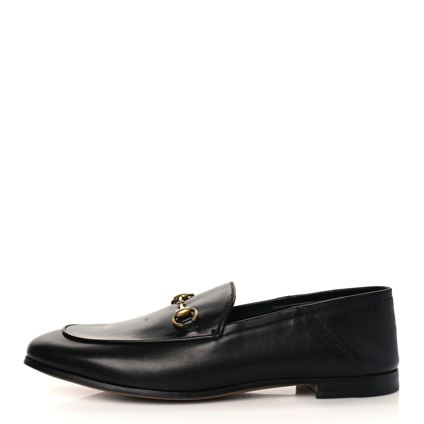 Lambskin Womens Brixton Horsebit Loafers 40.5 Black