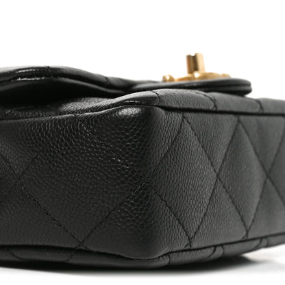 Chanel Caviar Quilted Mini Sweetheart Rectangular Flap Black 9 of 10