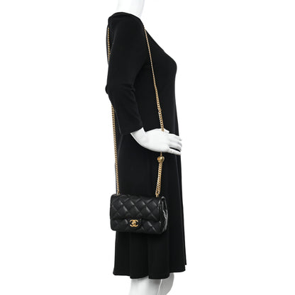 Chanel Caviar Quilted Mini Sweetheart Rectangular Flap Black 2 of 11