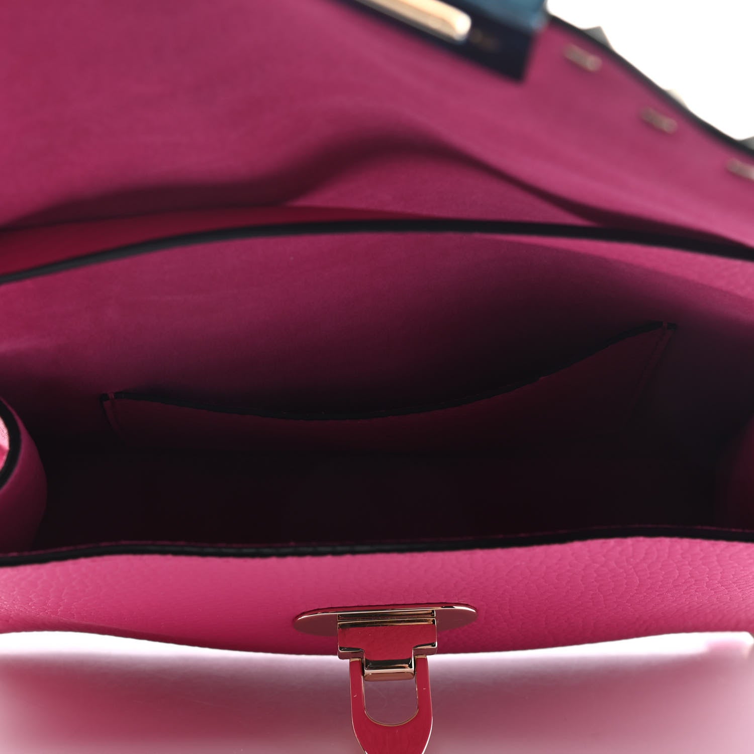 Valentino Garavani Pebbled Calfskin Medium Rockstud Flip Lock Crossbody Bag Pink Orchid 4 of 4