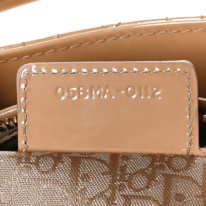 Christian Dior Patent Cannage Medium Lady Dior Beige 7 of 12