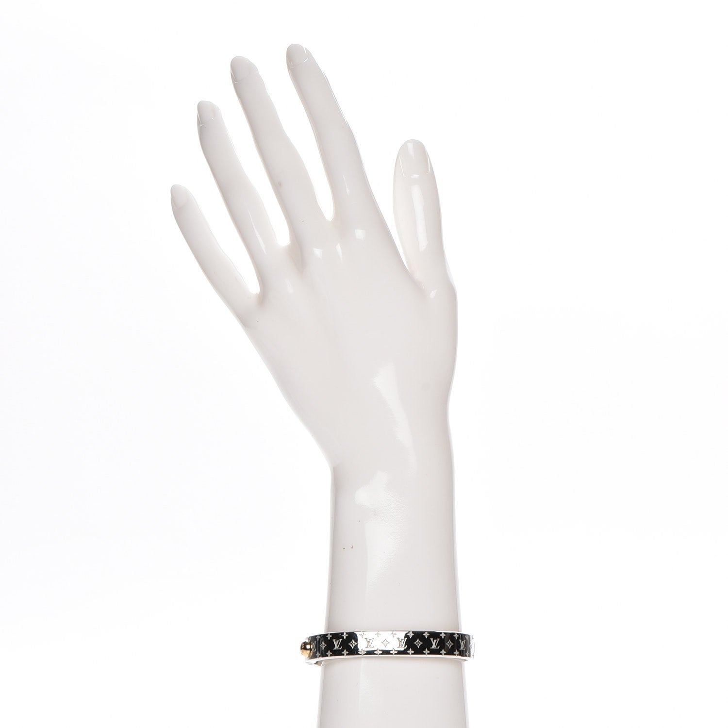 Louis Vuitton Palladium Monogram Nanogram Cuff S 2 of 7