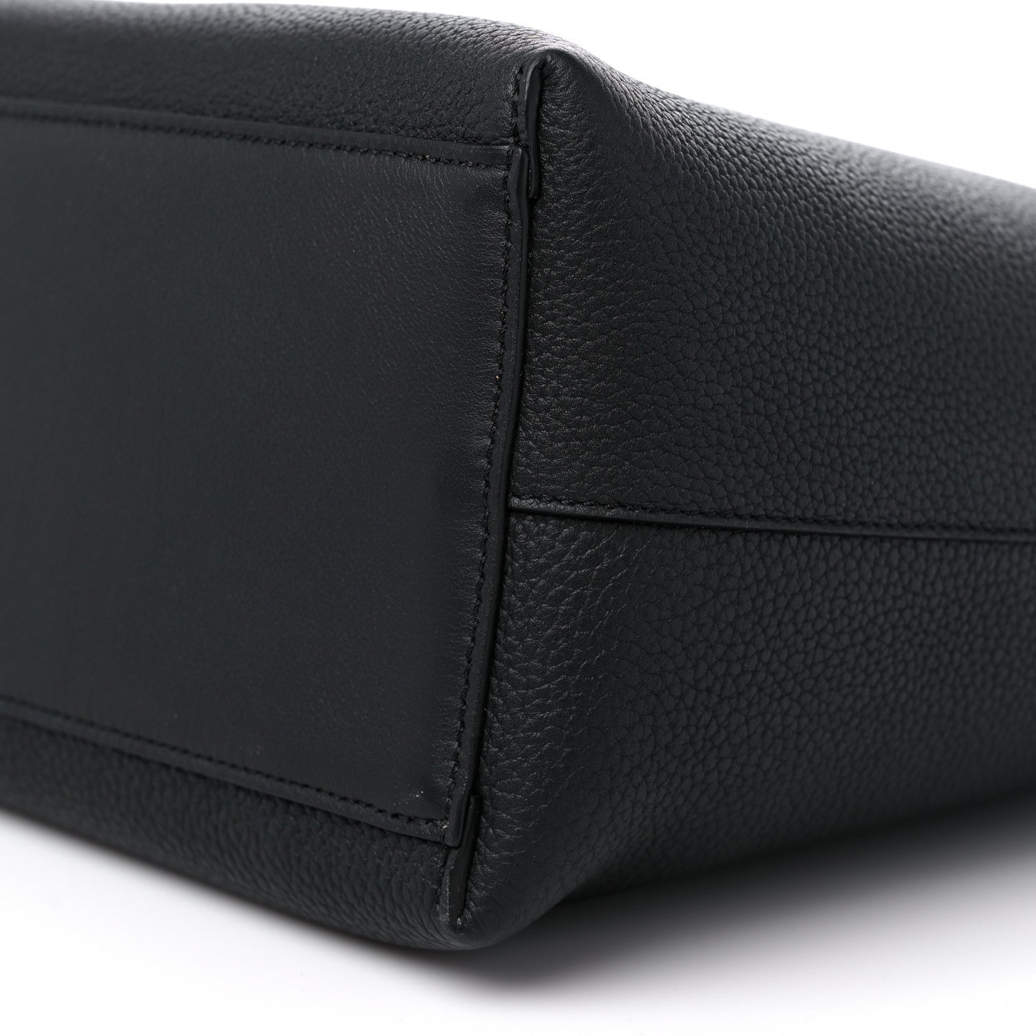 Loewe Grained Calfskin Small Anagram Tote Black 8 of 8