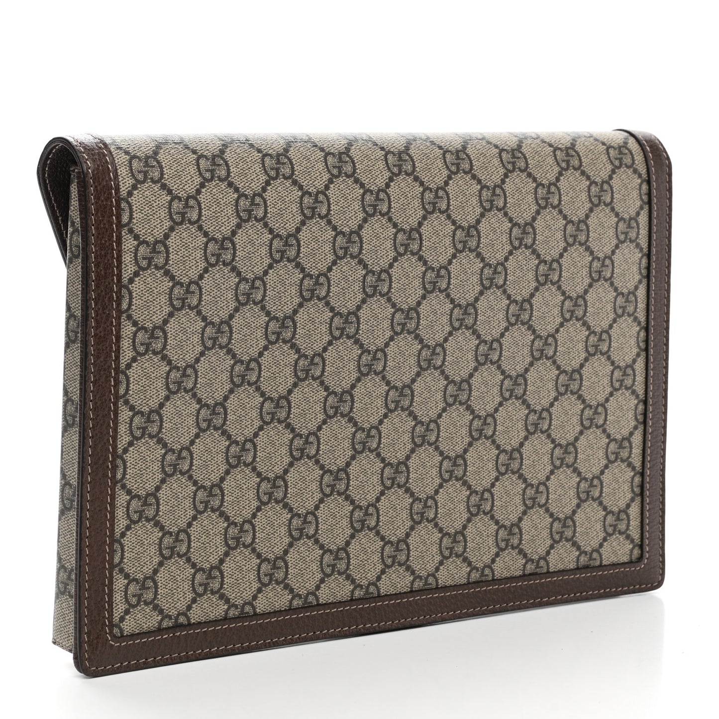 GG Supreme Monogram Web Ophidia Clutch Beige New Acero