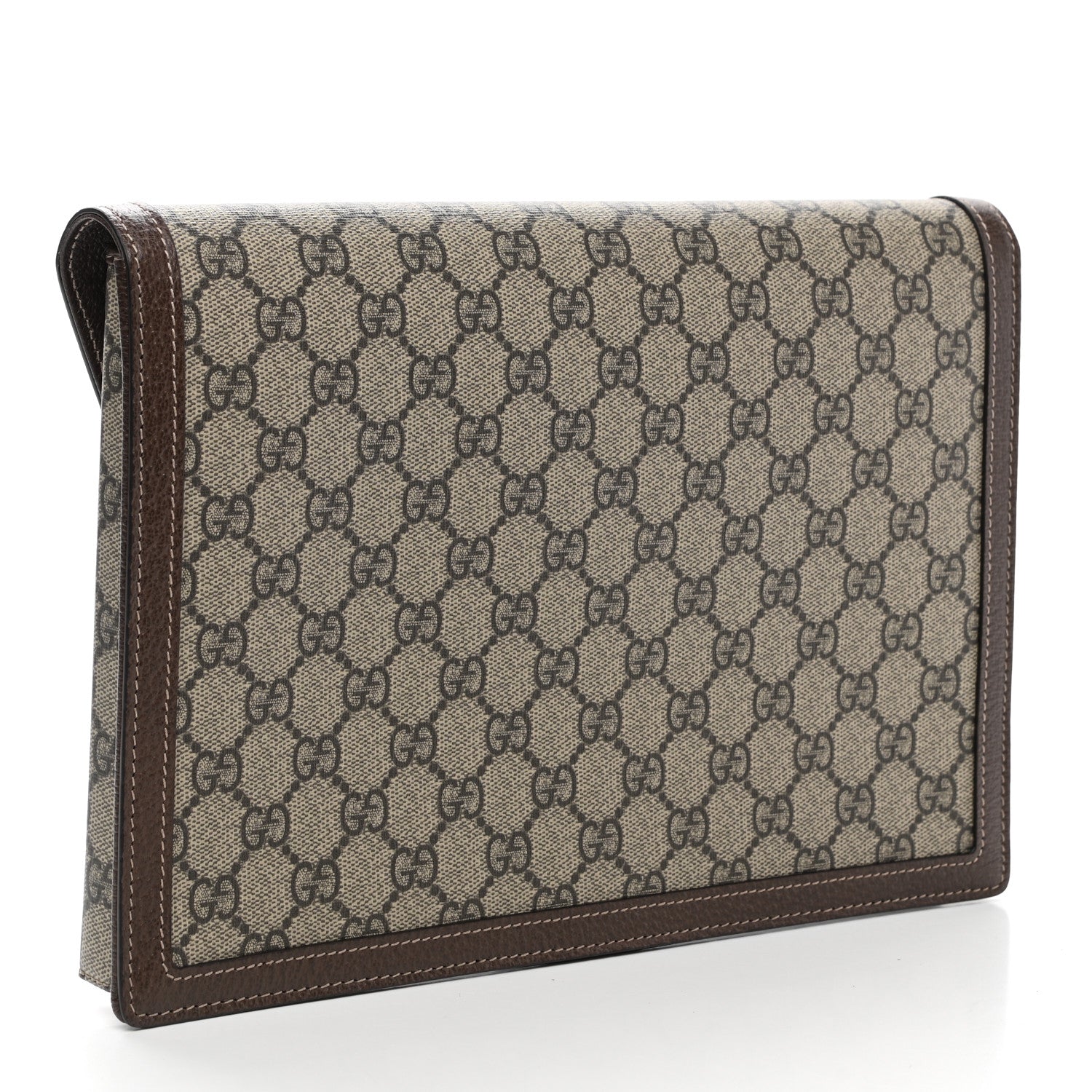 Gucci GG Supreme Monogram Web Ophidia Clutch Beige New Acero 3 of 9
