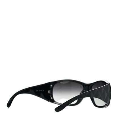 Chanel Acetate Quilted CC Shield Sunglasses 6009 Black 4 of 7
