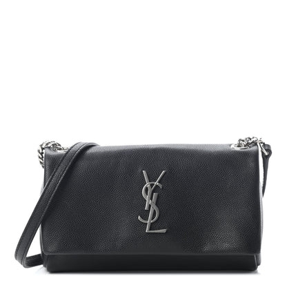Saint Laurent Grain De Poudre Monogram Toy West Hollywood Fold-Over Bag Black 1 of 8