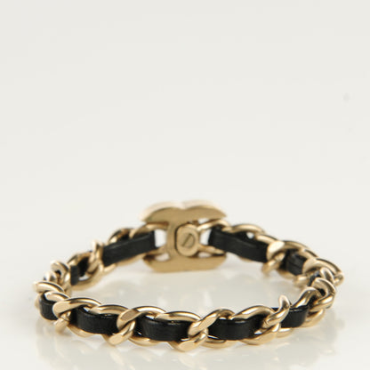 Chanel Lambskin CC Turnlock Chain Bracelet Black Gold 3 of 5