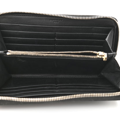 Givenchy Textured Coated Canvas Rottweiler Print Zip Around Wallet Black 5 of 6