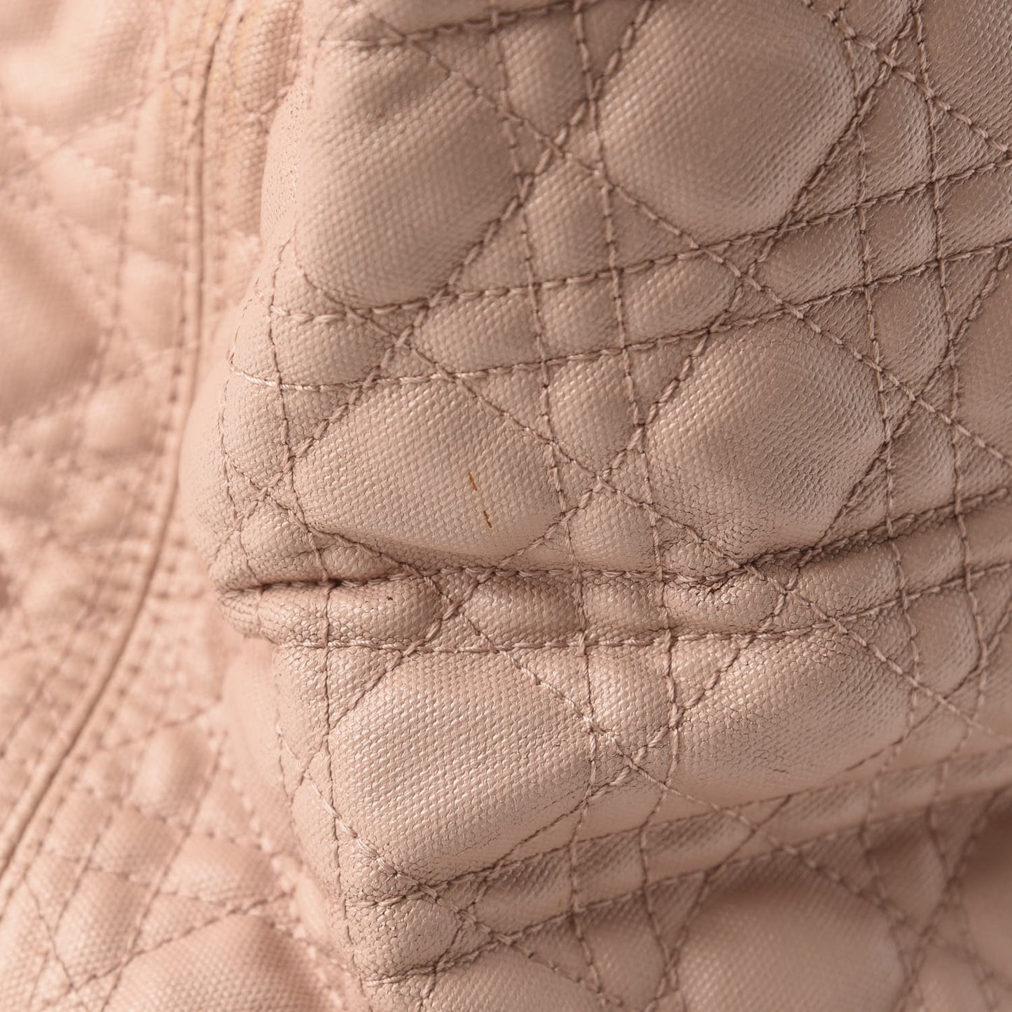 Coated Canvas Cannage Medium Panarea Tote Rosato