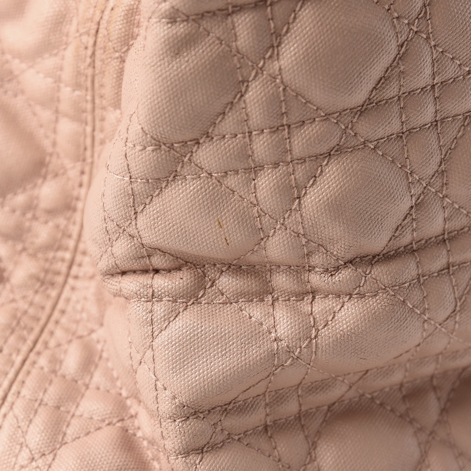 Christian Dior Coated Canvas Cannage Medium Panarea Tote Rosato 9 of 13