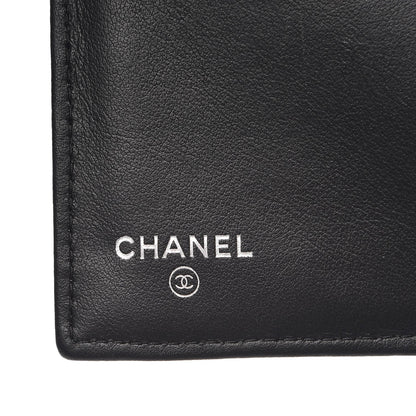 Chanel Calfskin Chevron Quilted Medium Boy Flap Wallet Black 6 of 9