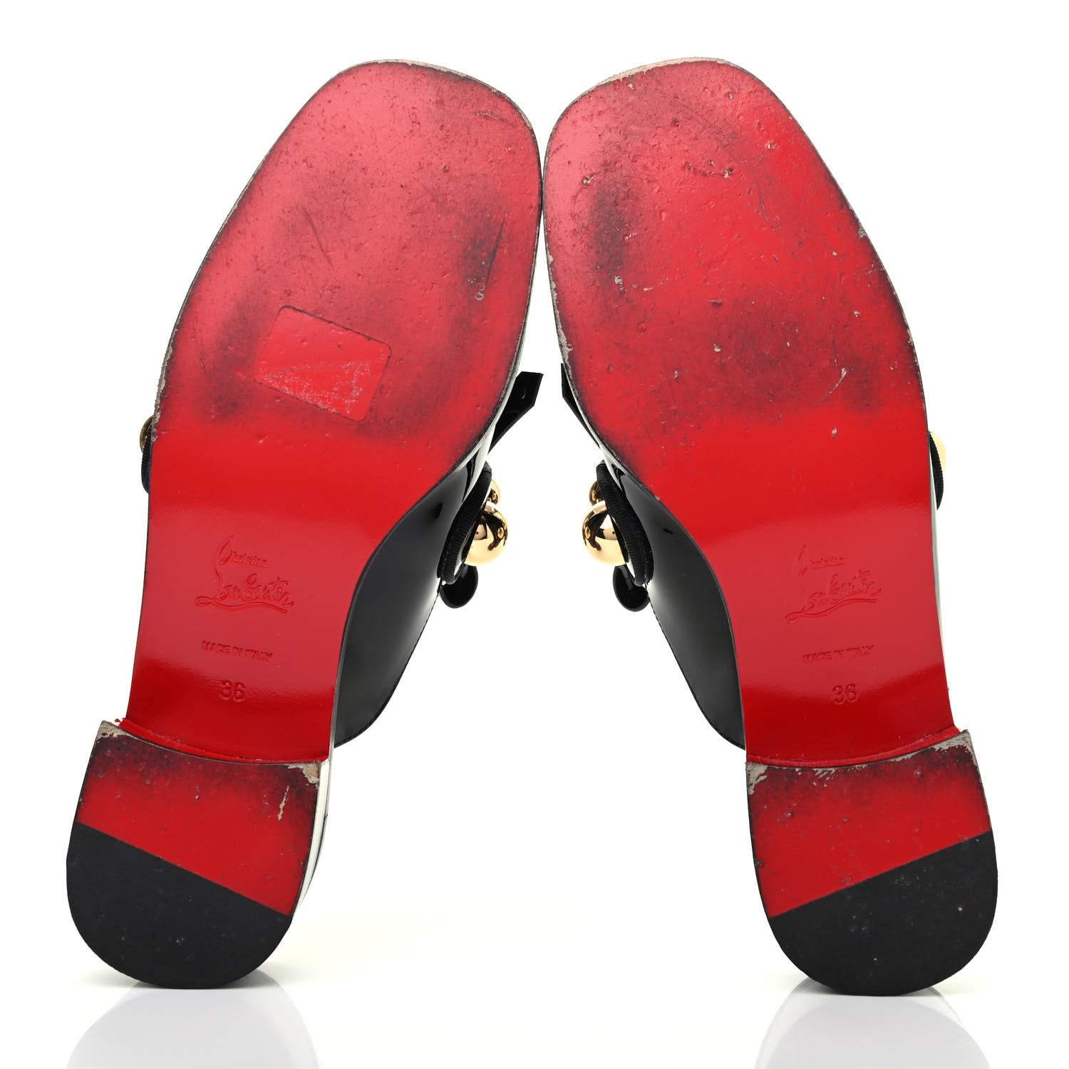Christian Louboutin Patent Octavian Mula 36 Black 4 of 4