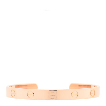 Cartier 18K Pink Gold LOVE Cuff Bracelet 16 1 of 4