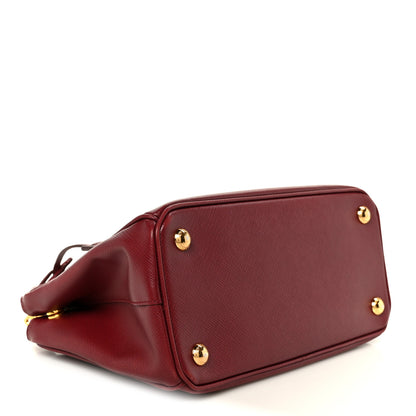 Prada Saffiano Lux Small Galleria Double Zip Tote Cerise 4 of 10