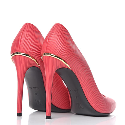 Louis Vuitton Epi Eyeline Pumps 37 Pivoine 4 of 12