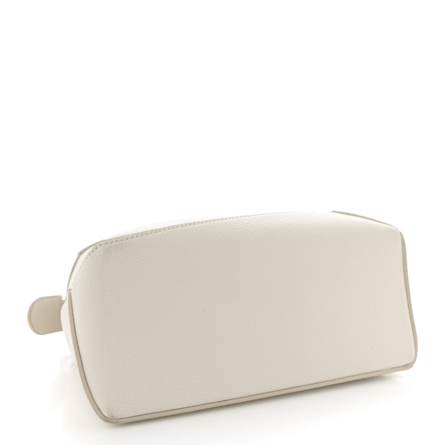 Soft Grained Calfskin Small Puzzle Edge Bag Soft White