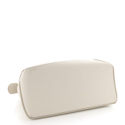 Loewe Soft Grained Calfskin Small Puzzle Edge Bag Soft White 4 of 13