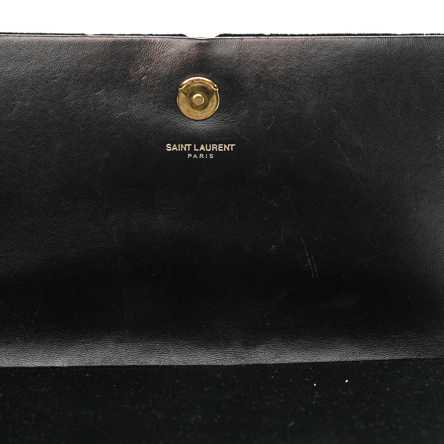 Saint Laurent Velvet Medium Monogram Kate Tassel Shoulder Bag Black 14 of 15