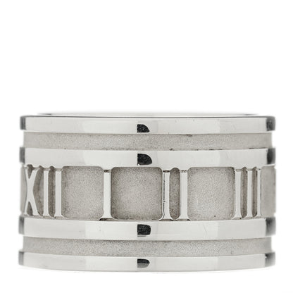 Tiffany Sterling Silver 12mm Atlas Band Ring 52 6 3 of 4