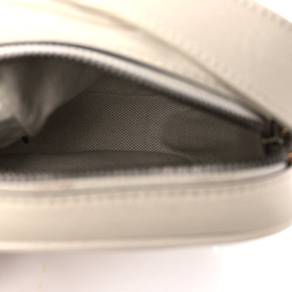 Gucci Grained Calfskin Mini Logo Messenger Bag White 5 of 11