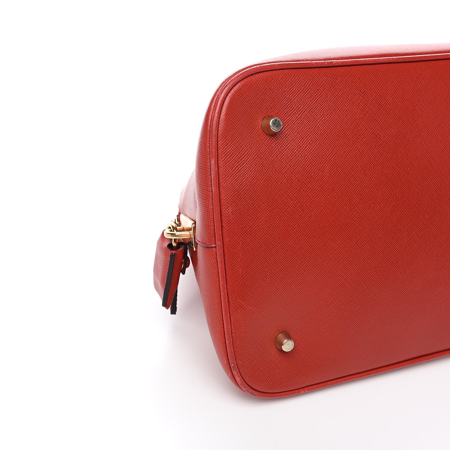 Prada Saffiano Frame Bowler Red 11 of 14
