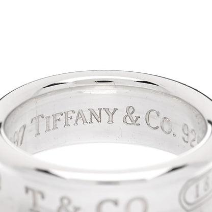 Tiffany Sterling Silver 1837 Band Ring 51 5.75 5 of 6