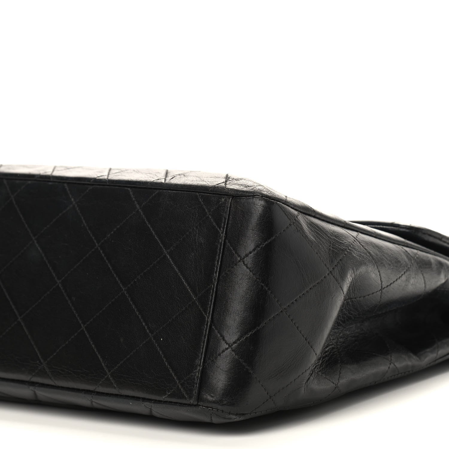 Chanel Lambskin Quilted XL Jumbo Single Flap Black 14 of 14