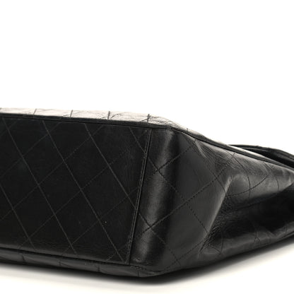 Chanel Lambskin Quilted XL Jumbo Single Flap Black 14 of 14