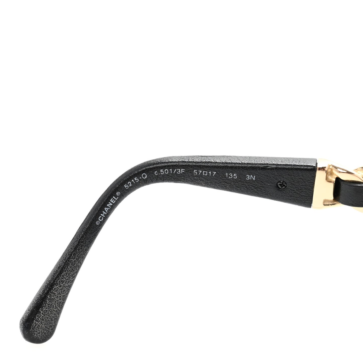 Cat Eye Chain Sunglasses 5215-Q Black