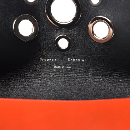 Proenza Schouler Smooth Calfskin Grommet Small Lunch Bag Orange 6 of 9