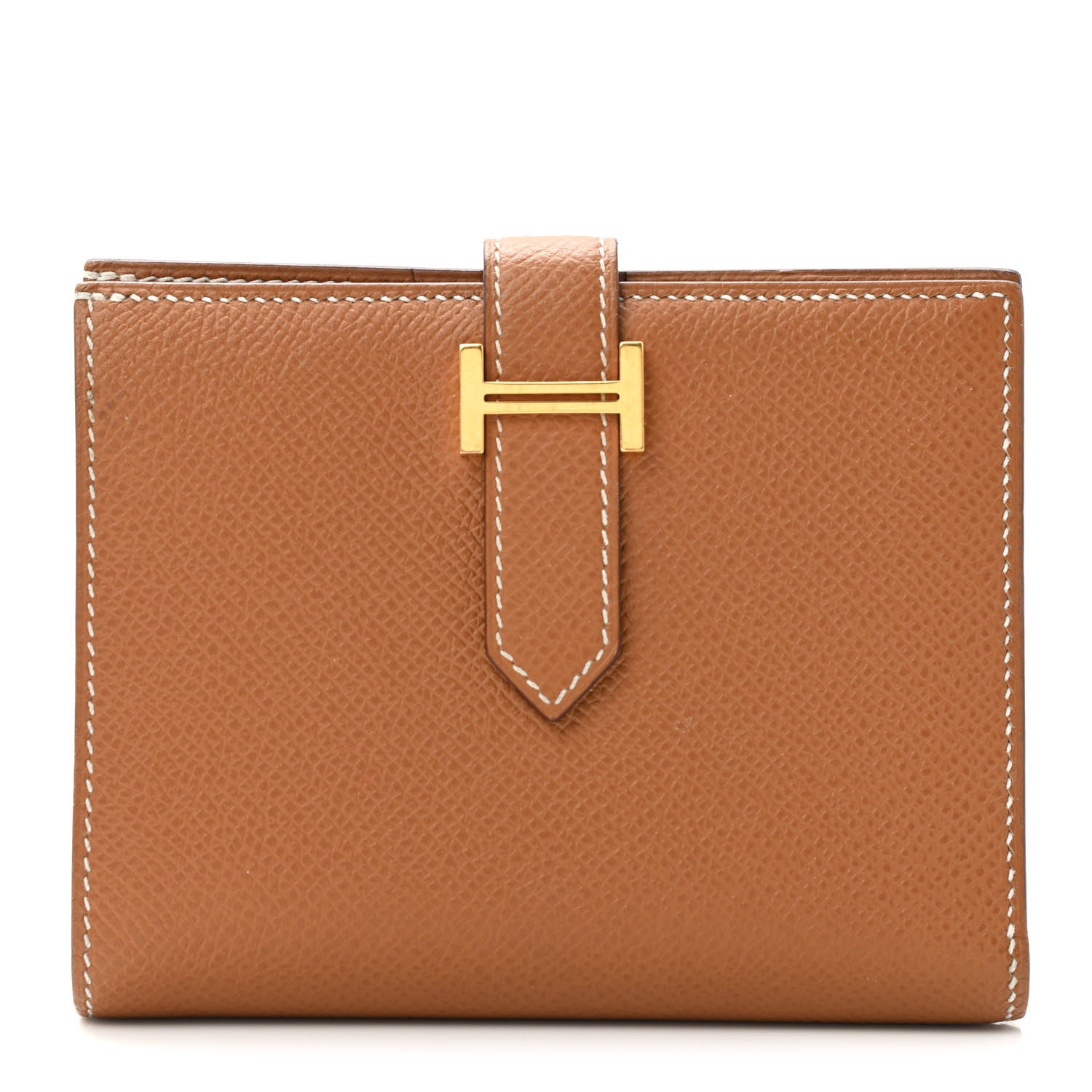 Hermes Epsom Bearn Compact Wallet Gold 1 of 7