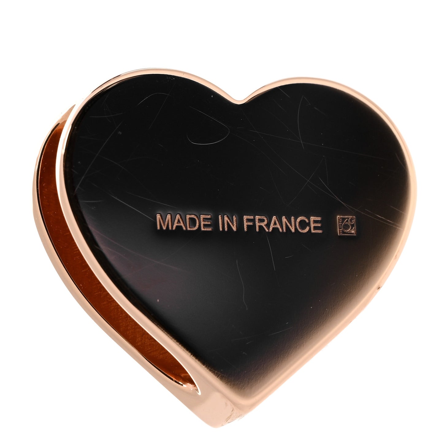Rose Gold Plated Brass Mini Coeur Twilly Scarf Ring