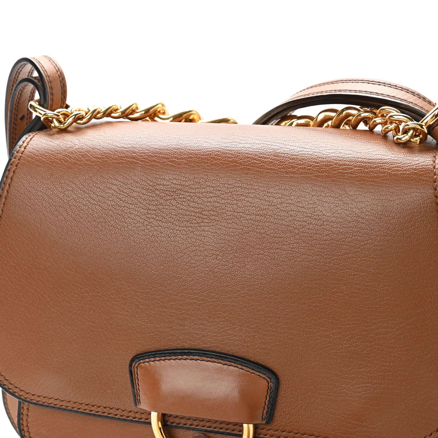 Goatskin Madras Dahlia Satchel Brandy