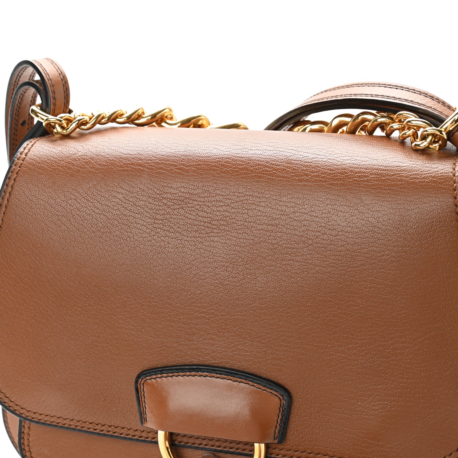 Miu Miu Goatskin Madras Dahlia Satchel Brandy 10 of 10