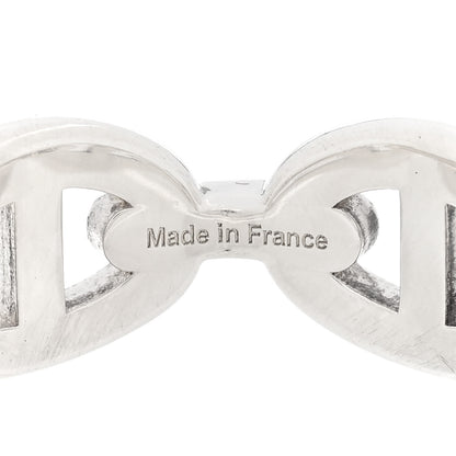 Hermes Sterling Silver PM Chaine d'Ancre Enchainee Band Ring 54 6.75 5 of 6