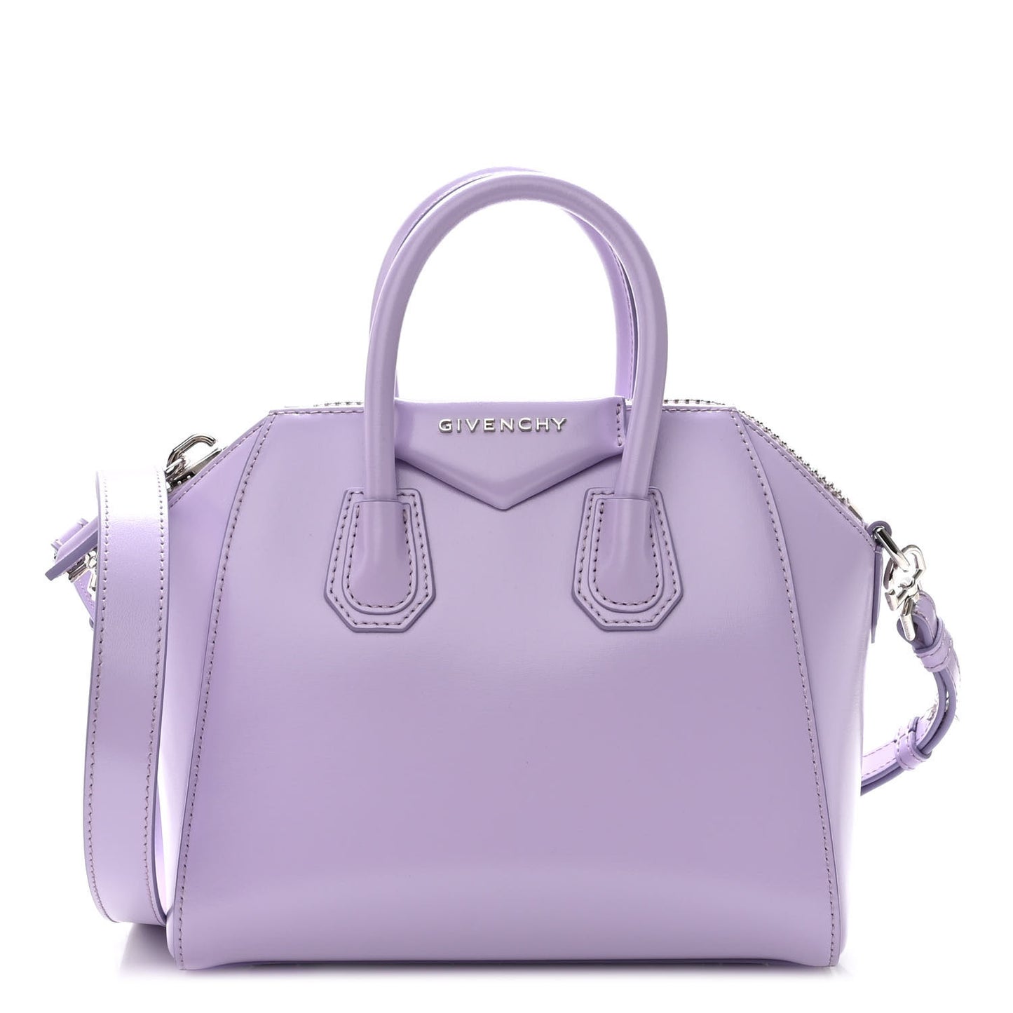 Shiny Lord Calfskin Mini Antigona Lilac