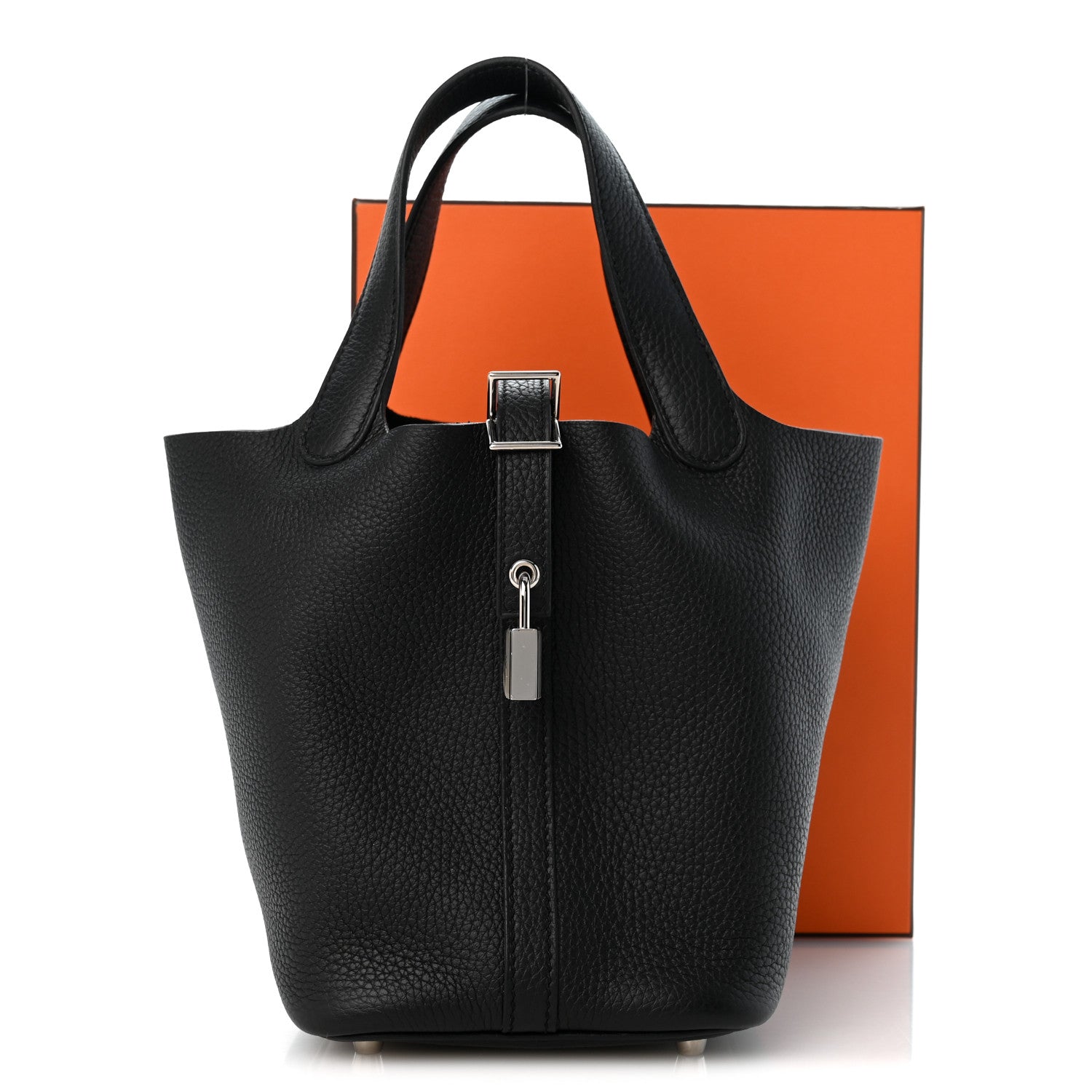 Hermes Taurillon Clemence Picotin Lock 18 PM Black 13 of 13