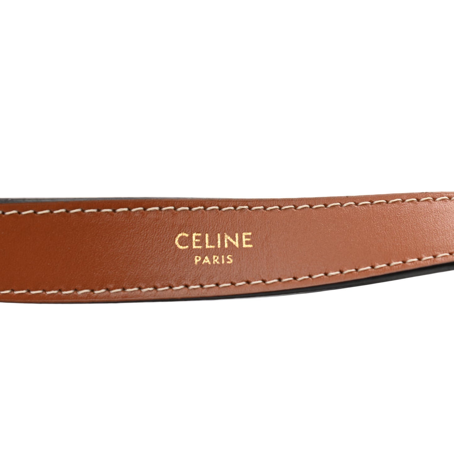 Triomphe Canvas Calfskin Ava Shoulder Bag Tan