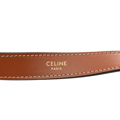 Celine Triomphe Canvas Calfskin Ava Shoulder Bag Tan 6 of 11