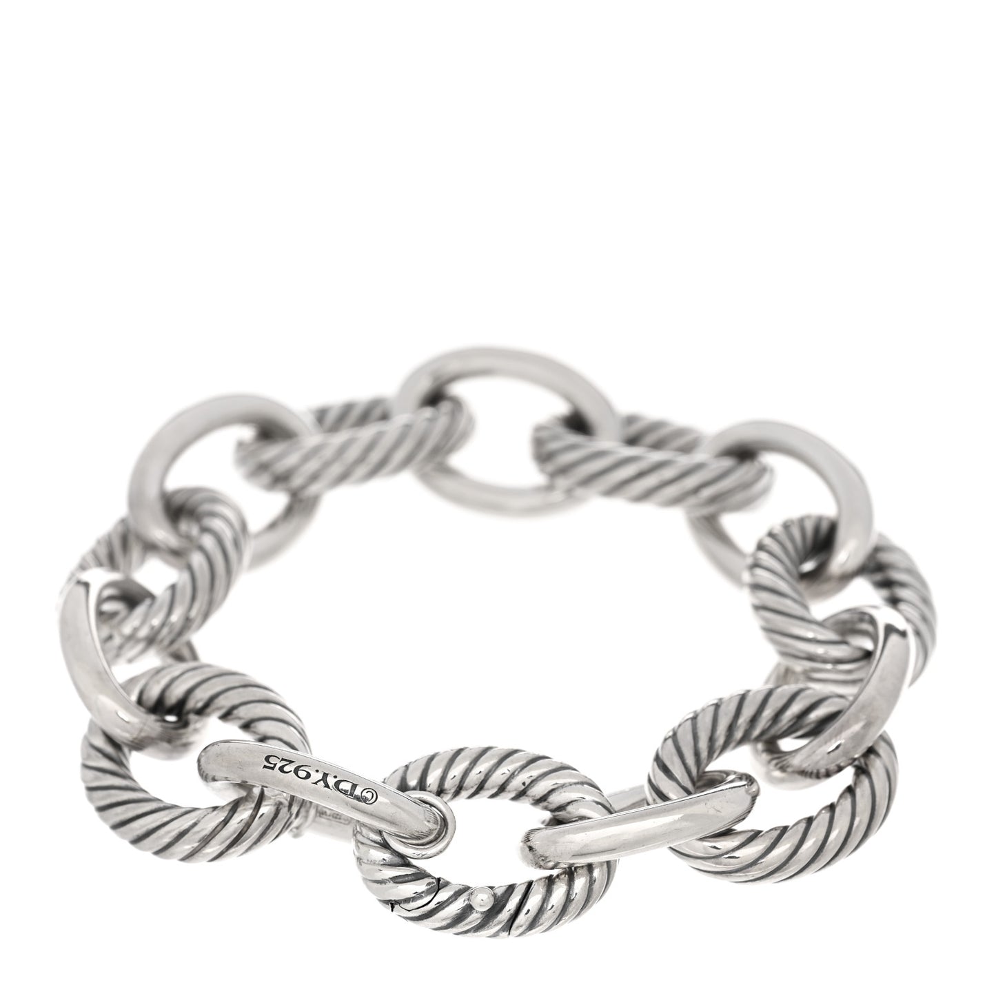 Sterling Silver 17mm Large Oval Link Bracelet