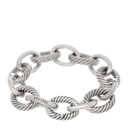 David Yurman Sterling Silver 17mm Large Oval Link Bracelet 2 of 3