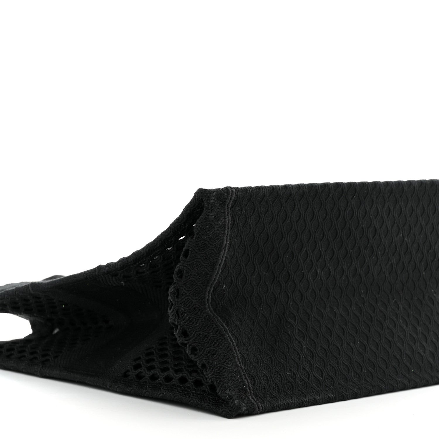Christian Dior Mesh Embroidered Book Tote Black 14 of 15