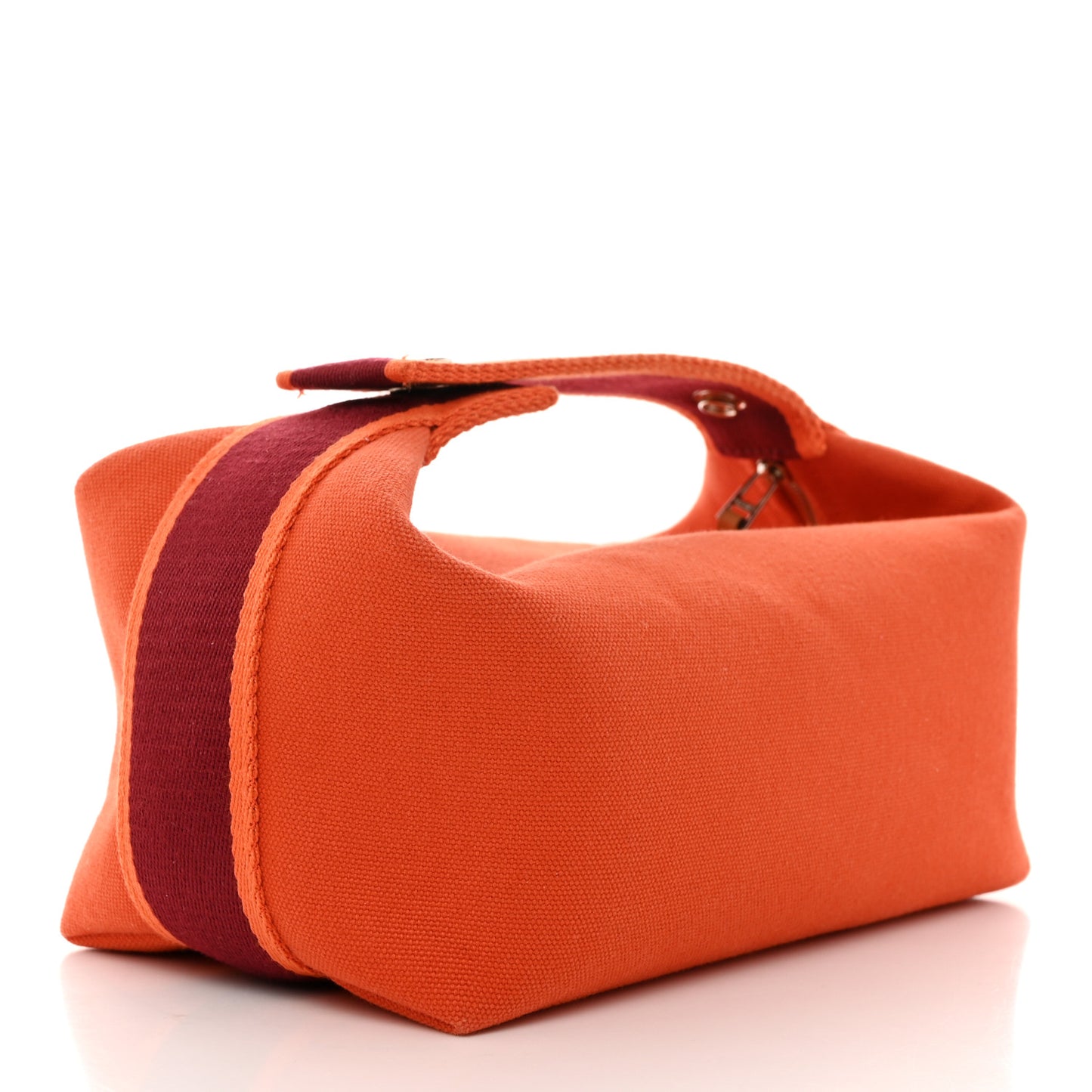 Canvas Small Bride-A-Brac Pouch Orange Burgundy